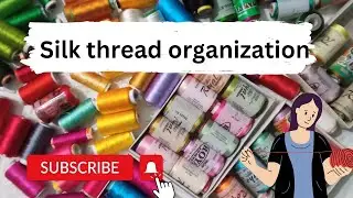 Tips and tricks for silk thread organization 🤔💡silk thread organization#youtube #tips #organization
