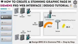 How to Create Graphic Pages in Siemens PXG Web Interface | Desigo Web Tutorial 💻