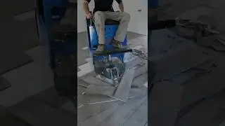 ASMR floor tile removal in model home 😳 #asmr #asmrvideo #2024 #satisfying #machine #subscribe