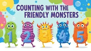 Counting with the Friendly Monsters | Fun Number Learning Video for Kids | Animagic Studio