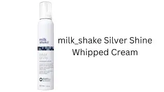 milk shake Silver Shine Whipped Cream