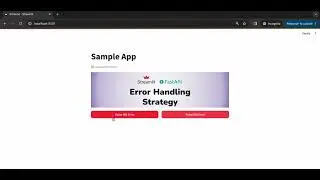Error Handling Strategy with Streamlit and FastAPI Implementation