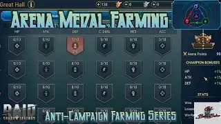 Raid Shadow Legends F2P Arena guide Early-mid game tips promo code