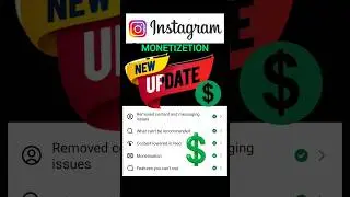 Instagram monetization update | account monetize💲🎉 #short #shorts #trending #instagram #2025 #insta