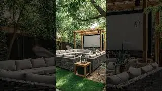 Luxury Backyard Outdoor Theater | Dream Movie Night Setup