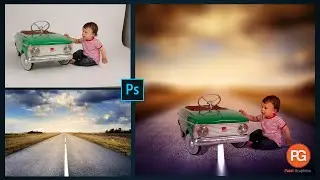Outdoor Portrait Edit (Child) | Photoshop || change background ||Blur Background  || Patel Graphics