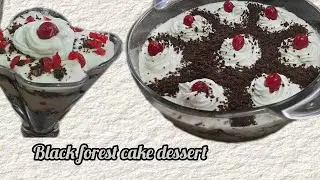 No bake,No oven Black forest cake dessert|Best cake recipe by |Okcooking #cake#views #paidpromotions
