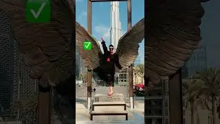Master the Art of Posing at Dubai&rsquo;s Iconic Angel Wings #Shorts