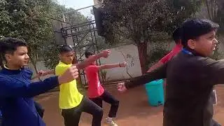 Abhishek International School Moshi Drill practice on song