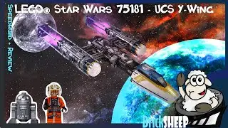 LEGO&reg; StarWars 75181 - UCS Y Wing - Stop Motion Speedbuild + Review