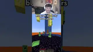 Minecraft lucky block pillars