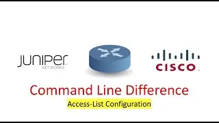 How To configure Access-List(ACL) | Juniper Vs Cisco | CLI Difference-Basic