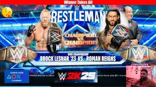 WWE 2K25 - Brock Lesnar vs. Roman Reigns &mdash; Winner Take All Title Unification Match: WM 38