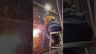 Melted metal, endless possibilities&hellip;🔥💕 #welding #women #work #shorts #youtubeshorts
