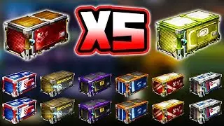 OPENING 5 OF EVERY CRATE IN ROCKET LEAGUE!!