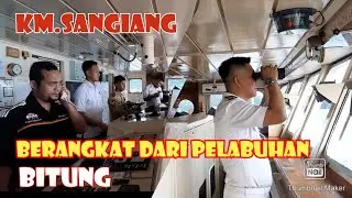 Km.Sangiang berangkat dari pelabuhan Bitung || #kmsangiang...yuk belajar manuver bersama