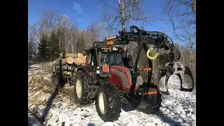 Valtra n121 Advance w Cranab FC53 dt crane Forestry Tractor
