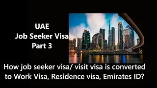 UAE Job Seeker Visa to WORK VISA 🇦🇪  Full Process Decoded Step by Step Part 3