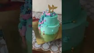 mermaid cake design | 2 tier mermaid  | mermaid theme cake | #mermaid  #cake
