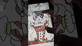 Anime Magical Girl Paint By Number Glitter + Color Book : Cure Peach And Chiffon