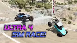 Многопользовательский гоночный симулятор BeamNG Ultra 4 — At Basin Brawl!