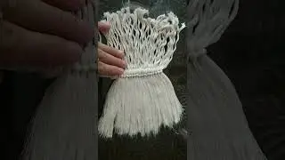DIY- Macrame Curtain Tie Backs #ytshorts  #shorts