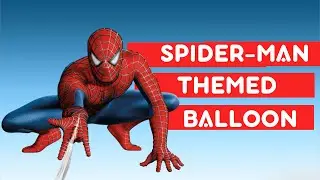 Spider man themed balloon 