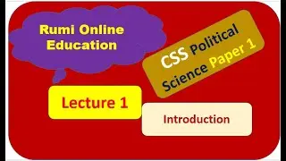 Lecture 1.  Introduction to CSS Political Science