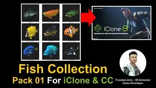 Fish Collection Pack 01 - iClone 7 & 8 & Character Creator 4