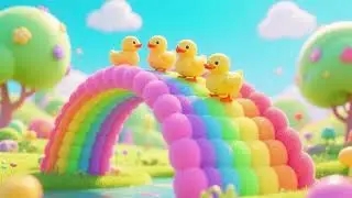Ducklings and the Foam Rainbow Bridge | Nursery Rhymes & Kids Songs 🦆🌈