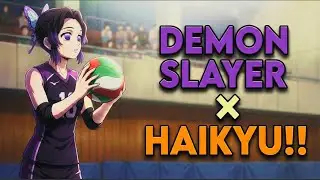 What If Demon Slayer Entered the World of Haikyuu 😈🏐