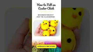 Needle Felting an Easter Bunny: Download our free  Bunny felting tutorial