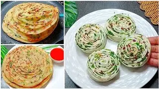 سردیوں میں پراٹھے بنانے کا میرا طریقہ مختلف ہے آپ بھی بنائیں❣️ Lachha Paratha Spring Onion Paratha