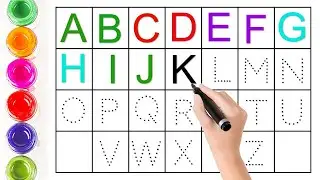 Alphabet Letter Matching with Pictures। Tracing The Letter with Pictures। Matching Letters A to Z