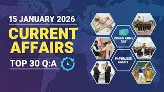 Daily Current Affairs 15 January 2026 | Top 30 News Analysis by jit sharma