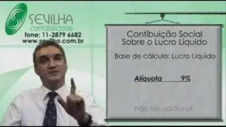 PARTE 01-CSLL Comparando Lucro Real e Lucro Presumido  Sevilha Contabilidade Ltda