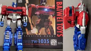 How to transform Baiwei toys BW TW 1035 Transformers one movie oversized studio series figure SS 112