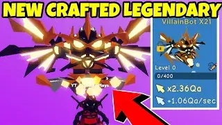 CRAFTING THE NEW VILLAIN BOT X21 IN ROBLOX CLICKER SIMULATOR