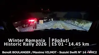 10&deg; Winter Romania Historic Rally - N&deg;14 Beno&icirc;t Boulanger/Maxime Vilmot - Suzuki Swift VHC2 - Es.01