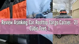 Review Asinking Car Rooftop Cargo Carrier - 21 Cubic Feet, 100% Waterproof Heavy Duty 840D Car Roof
