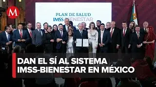 AMLO y gobernadores firman acuerdo nacional para la federalización del IMSS-Bienestar