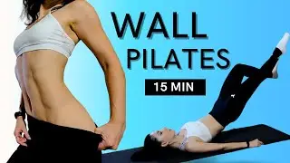 15 MIN BEGINNER WALL PILATES | FULL BODY | FAT BURN 🔥