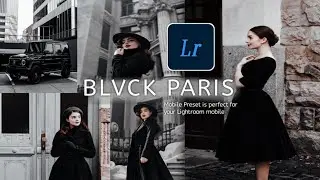 BLVCK PARIS Presets - Lightroom Mobile Presets DNG | Black Tone Preset | Black Preset