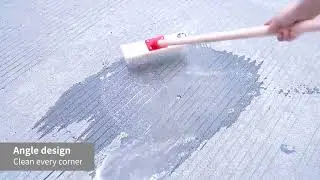 Hard Floor Brush / Deck Brush, Powerfully Removes Stains from Various Surfaces#floorcleaning