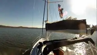 Hunter 340 sea trial with new Raymarine SPX-5 auto pilot