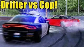 Drifter vs COP - Oi Wharf Japanese Street Drifting | Assetto Corsa