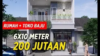 Rumah + Toko Baju 6x10 m 2 Lantai + Rooftop Bpk Tanto