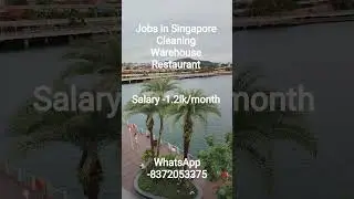 Jobs in Singapore #warehouse #cleaning #restaurant #work #indian #visa #carpak
