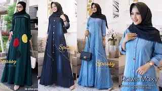 ( Gamis lebaran 2021) 35 Baju gamis terbaru 2021 modelnya cantik cantik banget 😍