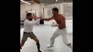 Luke Rockhold's sparring